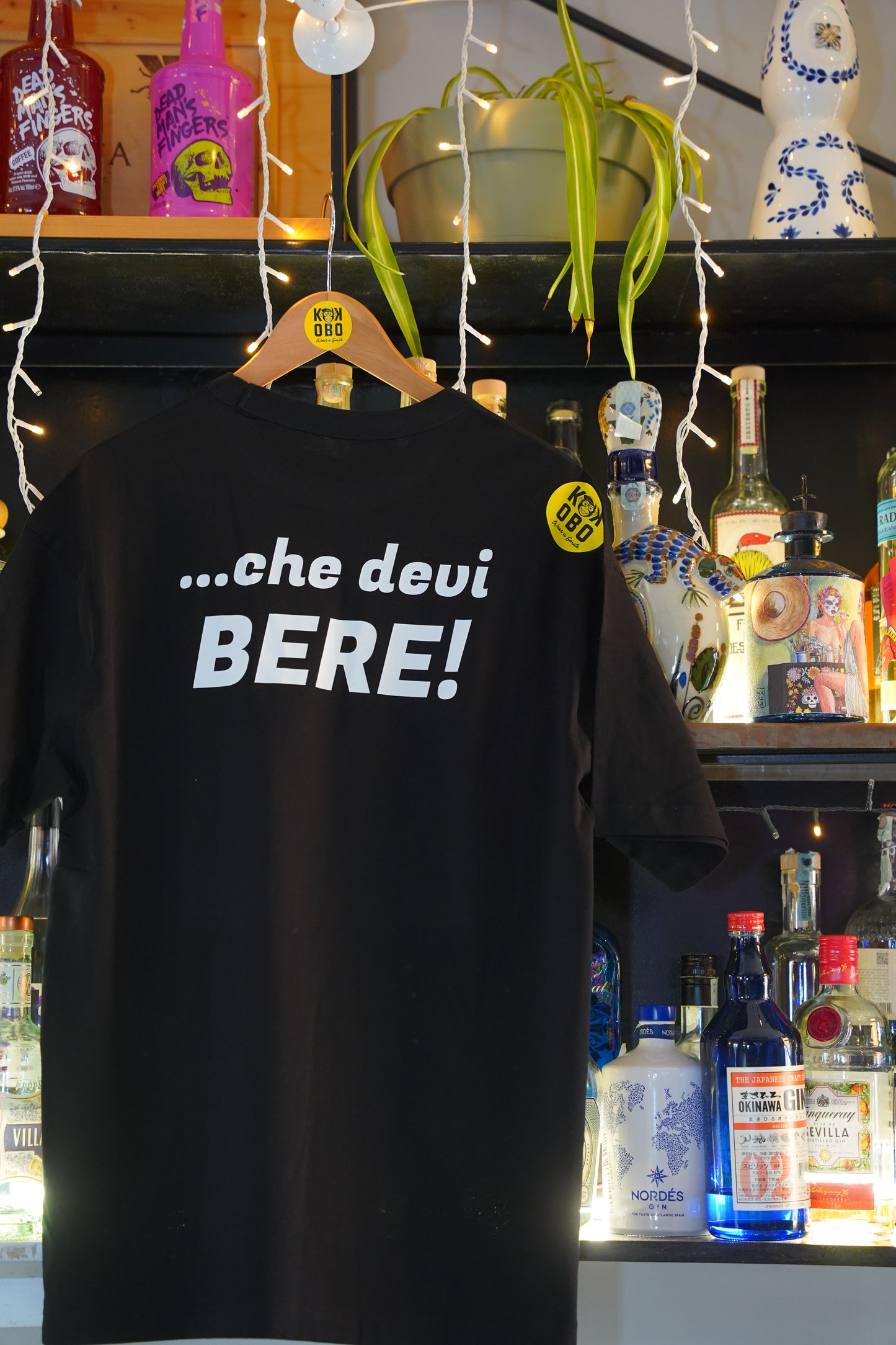KOKOBO T-Shirt "Non Guidare... che devi Bere!" - Oversized Nera Humor Italiano 11°