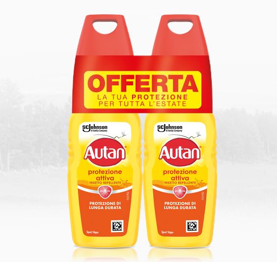 Autan Active Vapo Bipacco, Insetto Repellente e Antizanzare, Lunga Durata, 4612