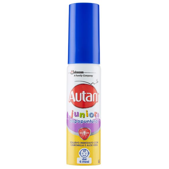 Autan DopoPuntura 25ml Spray Gel Junior Con Camomilla e Aloe 128 Antizanzare