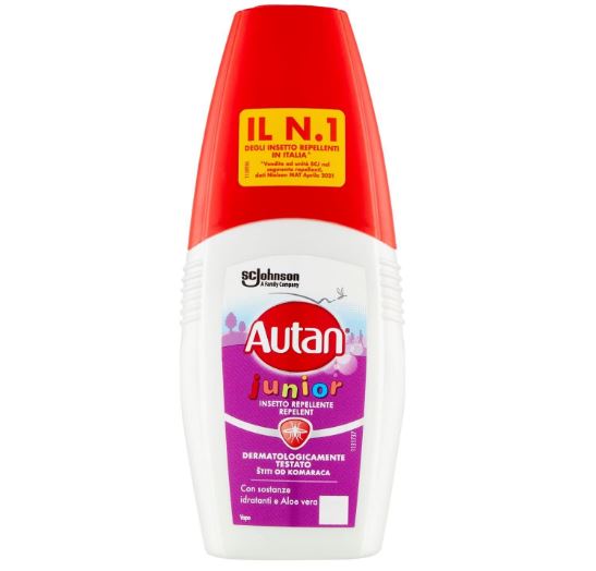 Autan Junior Spray Antizanzare 100ml Insetto Repellente per Bambini 122