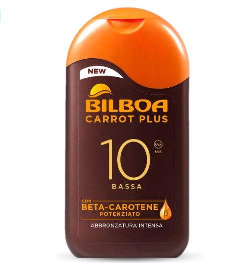 Bilboa Carrot Plus Latte Solare Spf 10 Protezione Bassa 200 ml Solari 123