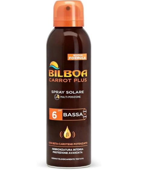 Bilboa Carrot Plus Spray Solare 6SPF Bassa 150ml Solari 4533