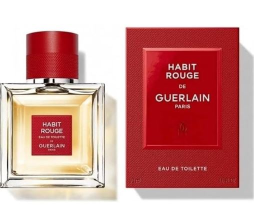 Habit Rouge De Guerlain Paris 100ml Eau De Toilette Spray Profumo Uomo 4949