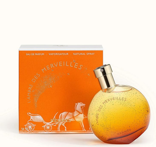 Hermes Paris L'ambre De Merveilles Eau De Parfum Natural Spray  Profumo Unisex Uomo Donna 4135