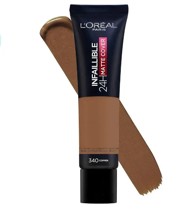 L’Oreal Paris Infaillible 24h 32h Matte Cover Fondotinta Donna Make-Up Niacinamide 4120 - MARANNASHOP