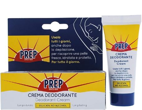 Prep Crema Ascellare Delicata No Alcool Lunga Durata 35 Ml Deodorante Uomo Deodorante Donna G161