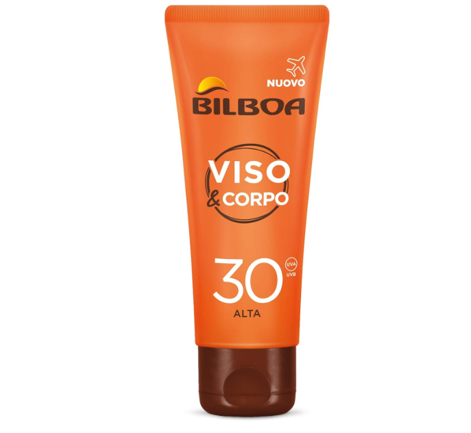 Bilboa Viso & Corpo SPF 30 Alta - 75ml Solari Protezioni Viso Protezione Corpo Formato Viaggio
