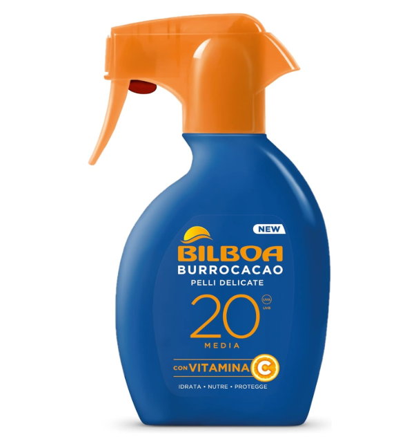 Bilboa Burrocacao Pelli Delicate SPF 20 Media Spray - 250ml Solari Protezione Corpo
