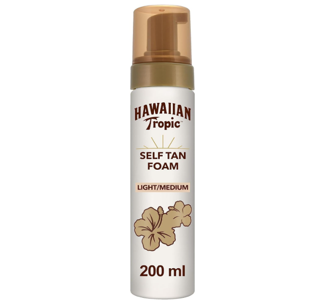 Hawaiian Tropic Self Tan Foam Light/Medium 200ml - Mousse 200ml Solari Protezione Corpo