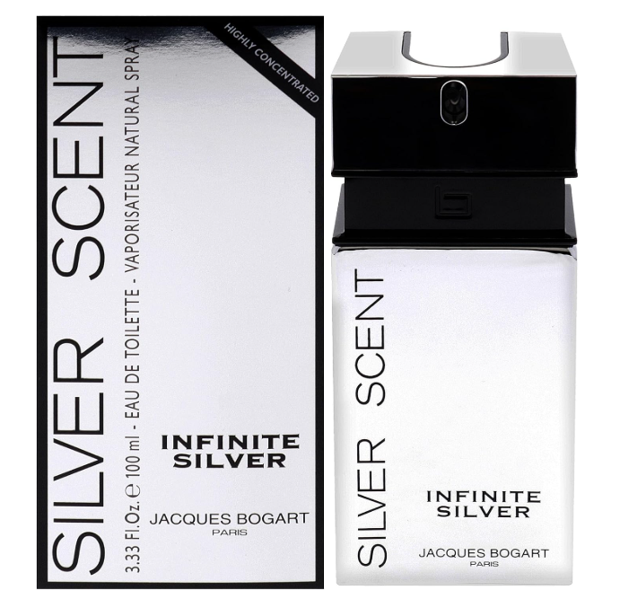 Foto originale della confezione Silver Scent Infinite Silver