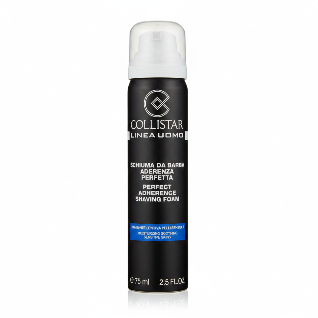 Collistar Linea Uomo Schiuma da Barba Aderenza Perfetta 75ml su sfondo bianco
