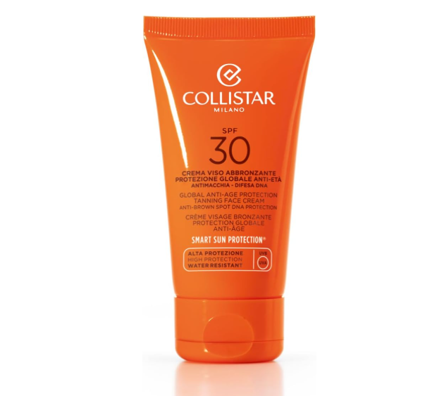 Collistar Protezione Viso Abbronzante SPF 30 Alta Protezione - 50ml Anti-Età Antimacchia Solari