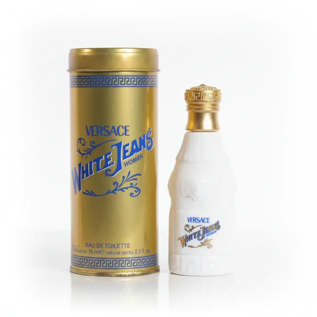 Versace White Jeans Woman 75 ml Eau De Toilette Natural Spray Profumo Donna Old 7214 - MARANNASHOP