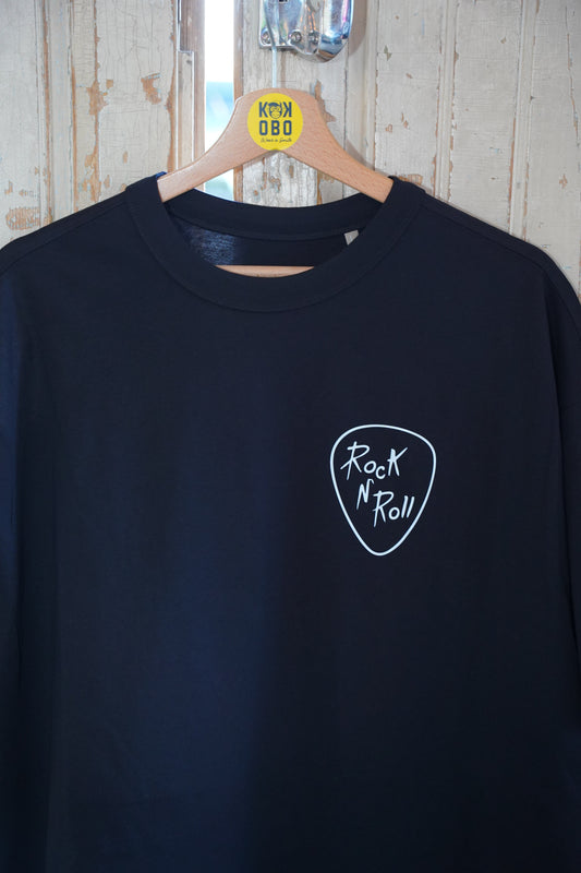KOKOBO T-Shirt "Rock N Roll / Are You Gonna Go My Way" - Oversized Nera 17°