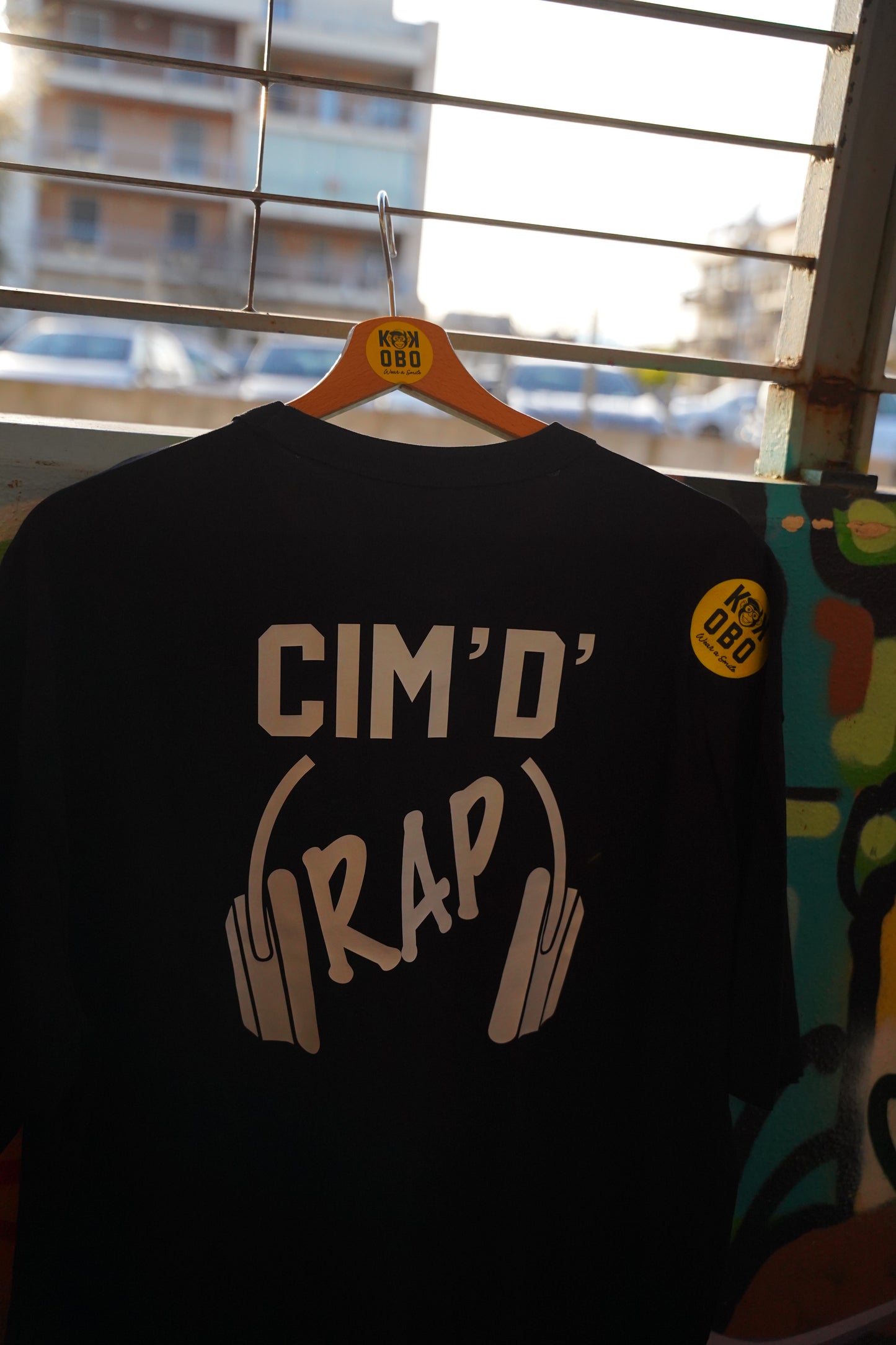 KOKOBO T-Shirt "Voglia Di... CIM'D' (RAP)" - Oversized Nera Humor Rap Italiano 20°