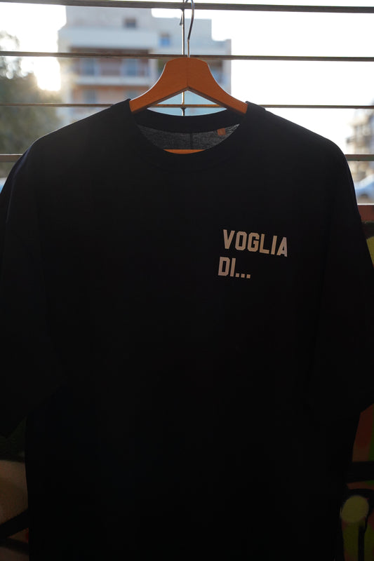 KOKOBO T-Shirt "Voglia Di... CIM'D' (RAP)" - Oversized Nera Humor Rap Italiano 20°