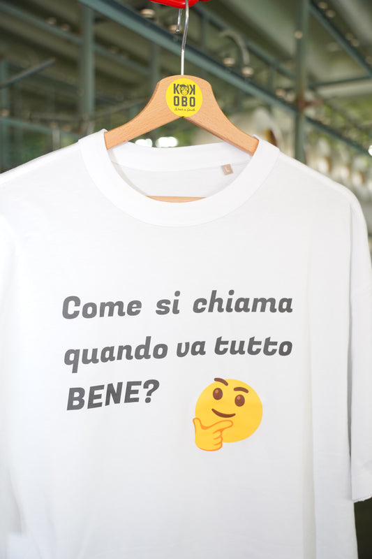 KOKOBO T-Shirt "Alcol... si chiama Alcool!!" - Regular Fit Bianca Humor Italiano 3B