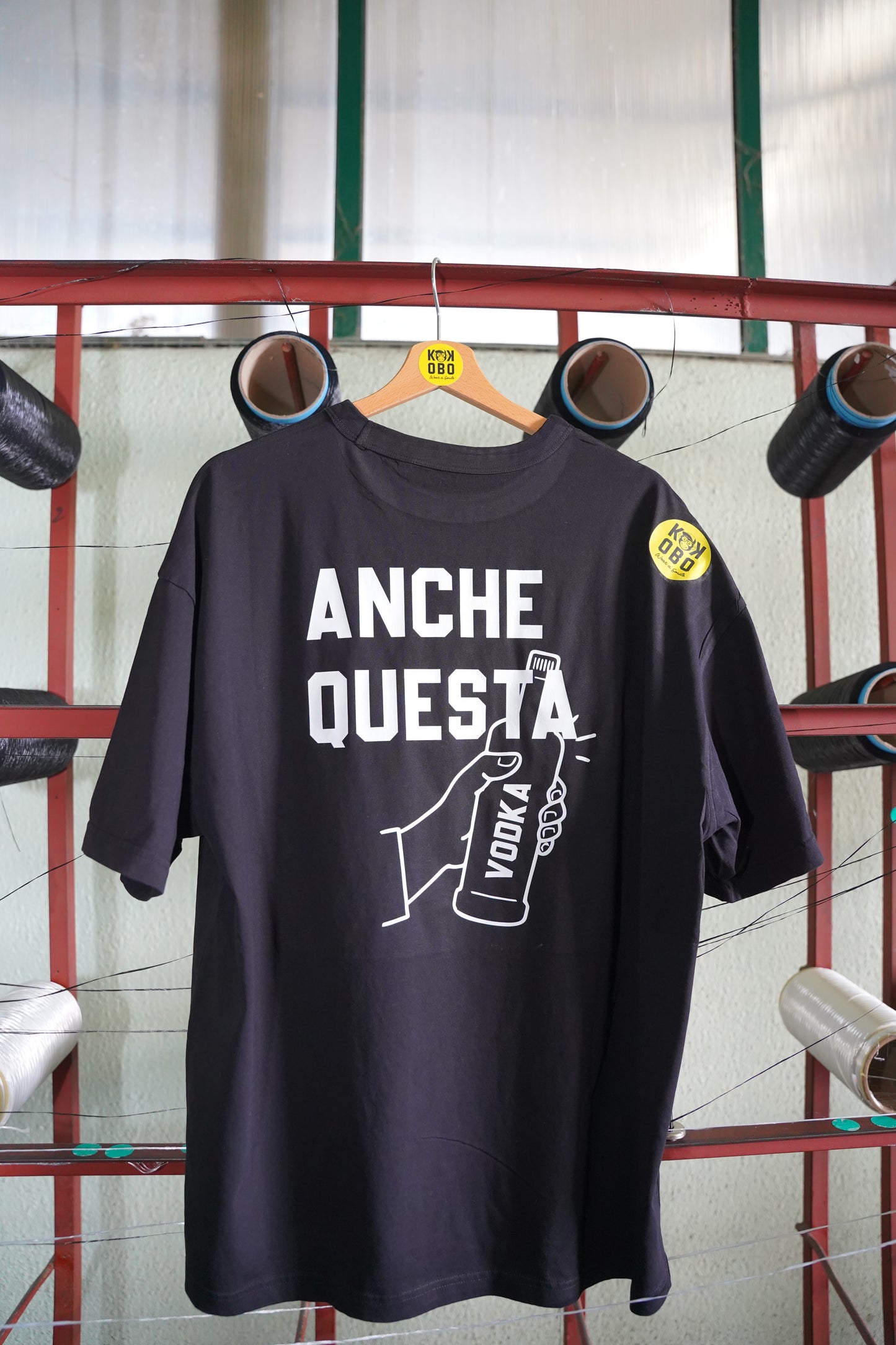KOKOBO T-Shirt "CE LA FAREMO" - Oversized Nera Motivazionale 5°