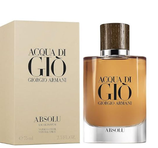 Giorgio Armani Acqua di Giò Absolu 75ml Eau De Parfum Spray Profumo Uomo 4929