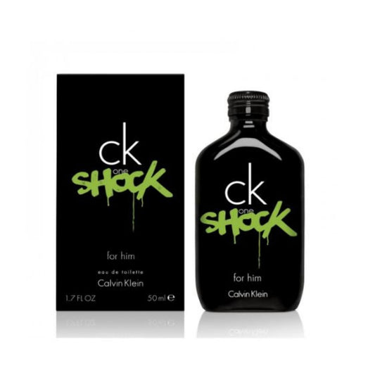 Ck One Shock For Him Di Calvin Klein Eau De Toilette 50ml Natural Spray Profumo Uomo 1463