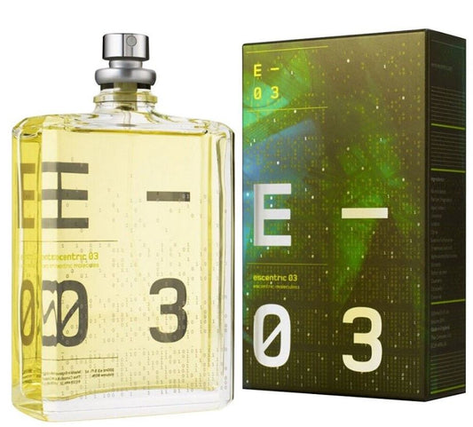 Escentric 03 Molecules 100 Ml Eau De Toilette Profumo Unisex Uomo Donna Natural Spray Vaporisateur 114