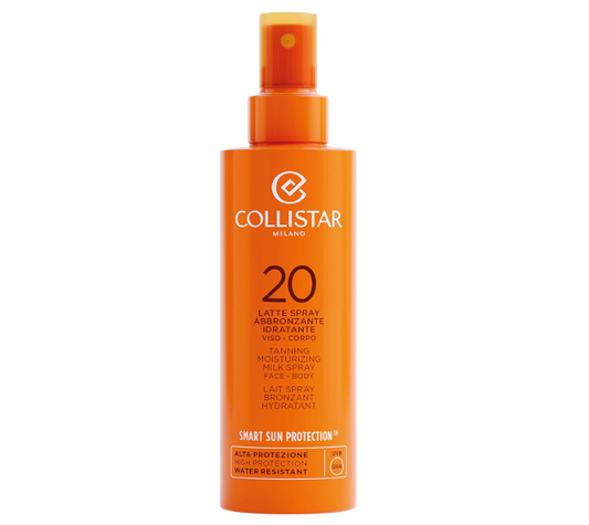 Collistar Latte Spray Abbronzante Idratante SPF 20 Viso-Corpo - 200ml Solari Protezione Corpo
