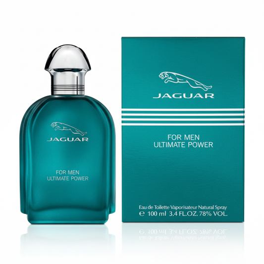 Jaguar For Men Ultimate Power Eau de Toilette 100ml – flacone verde e confezione