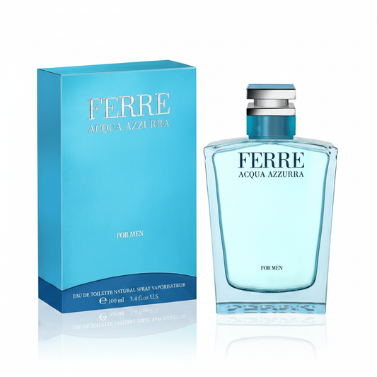 Ferré Acqua Azzurra For Men Eau de Toilette 100ml - flacone e confezione