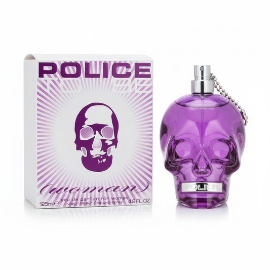 Police To Be Woman Eau de Parfum 125ml su sfondo bianco