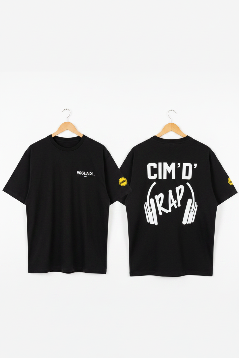 KOKOBO T-Shirt Voglia Di CIM'D RAP su sfondo bianco