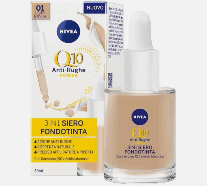 NIVEA Q10 Anti-Rughe 3in1 Siero Fondotinta – immagine originale prodotto