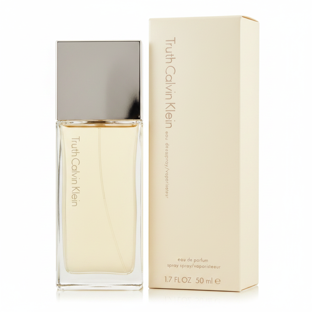 Calvin Klein Truth Eau de Parfum 50ml - flacone e confezione su sfondo bianco