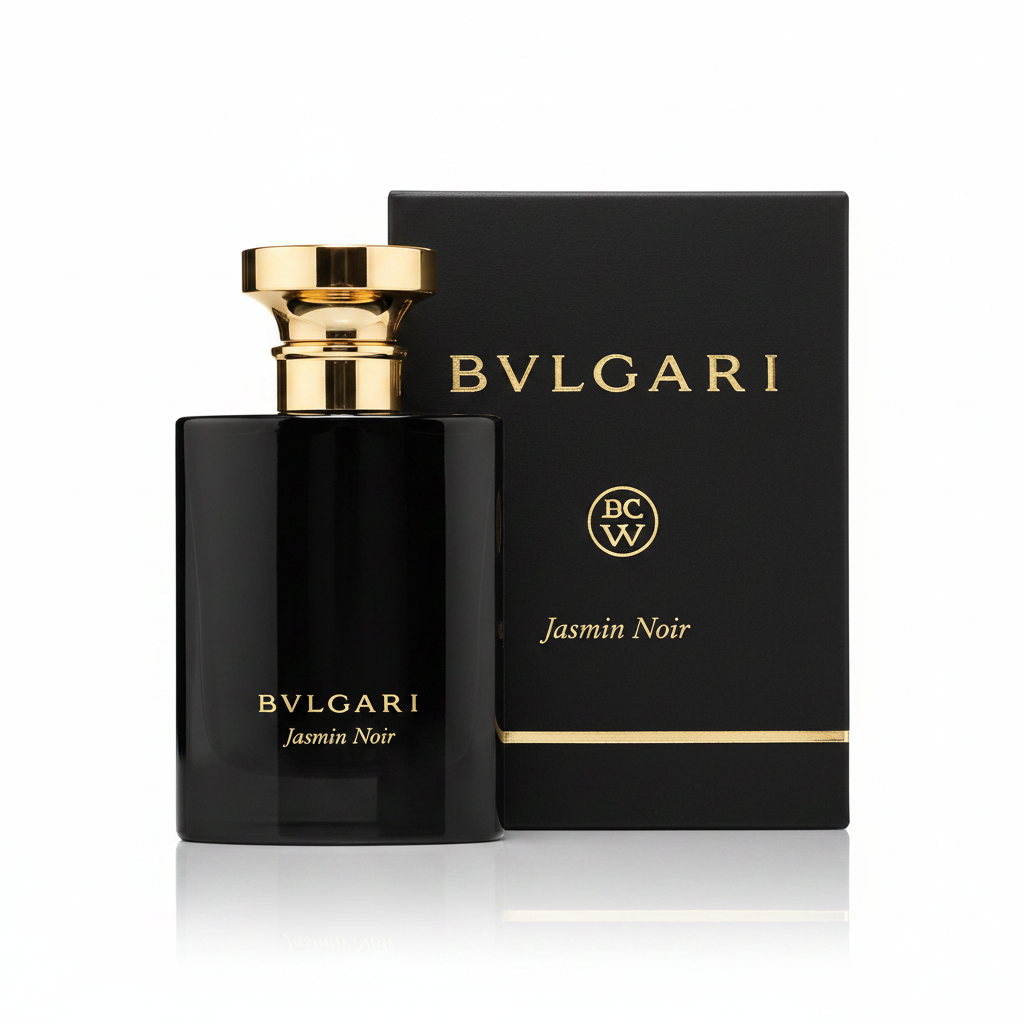 Bvlgari Jasmin Noir Eau de Parfum 50ml su sfondo bianco