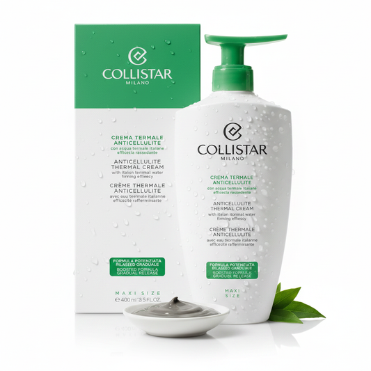 Collistar Crema Termale Anticellulite 400ml Maxi Size su sfondo bianco