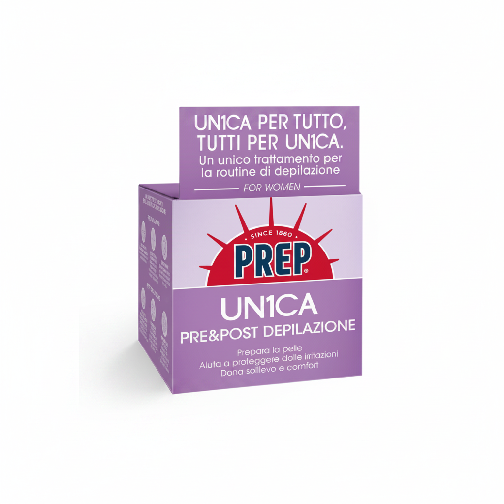 PREP UN1CA Crema Pre&Post Depilazione – foto prodotto sfondo bianco