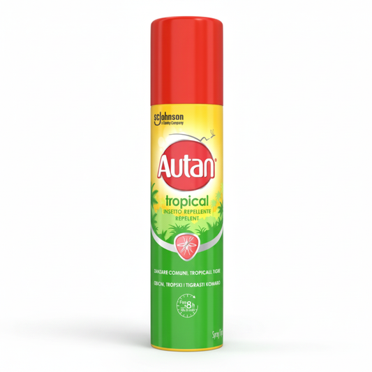 Autan Tropical Spray Aerosol 100ml – Sfondo bianco