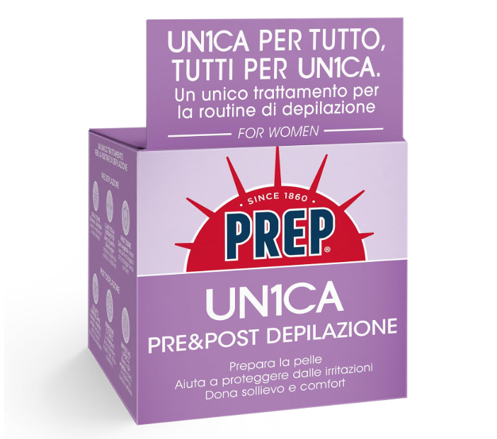PREP UN1CA Crema Pre&Post Depilazione For Women – confezione originale viola