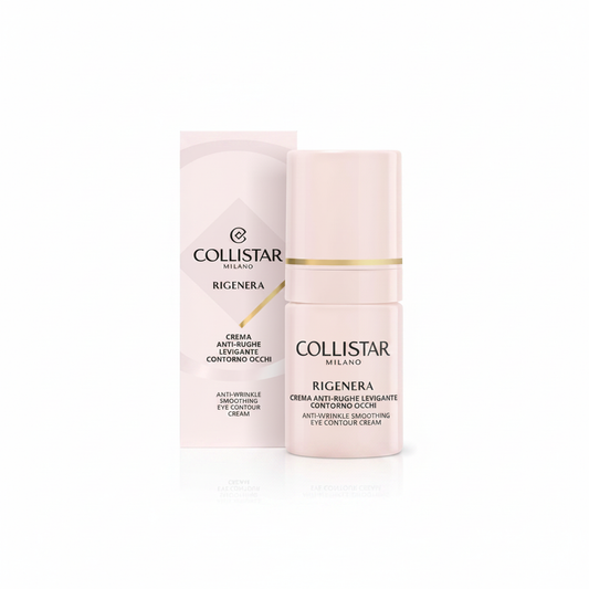 Collistar Rigenera Crema Anti-Rughe Levigante Contorno Occhi su sfondo bianco