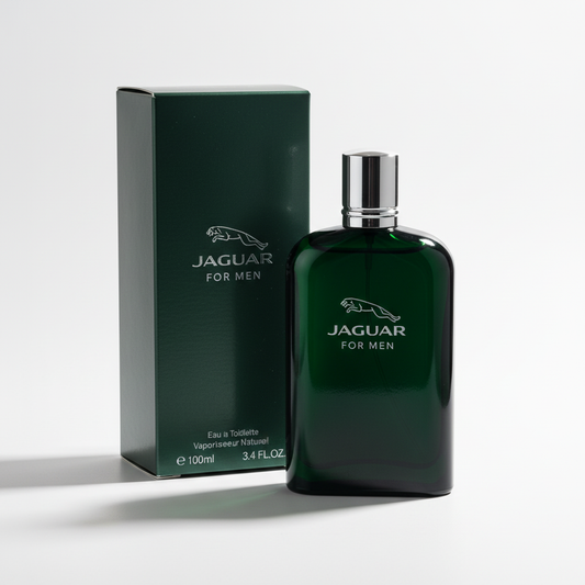 Jaguar For Men Eau de Toilette 100ml – flacone verde scuro e confezione