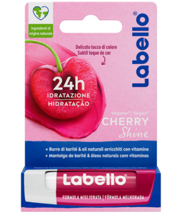 Labello Cherry Shine - Balsamo Labbra Idratante 24h Make-1up Balsamo Labbra