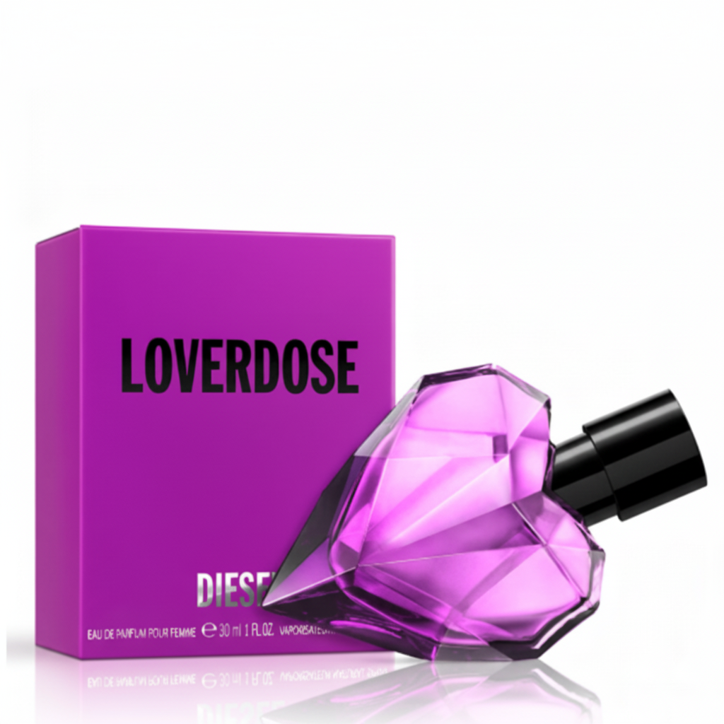 Diesel Loverdose EDP 30ml - Flacone diamante viola e confezione magenta
