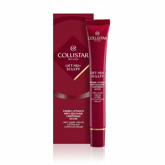 Collistar Lift HD+ Sculpt Crema Liftante Anti-Occhiaie Contorno Occhi su sfondo bianco