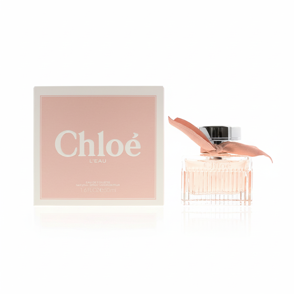Chloé L'Eau Eau de Toilette su sfondo bianco