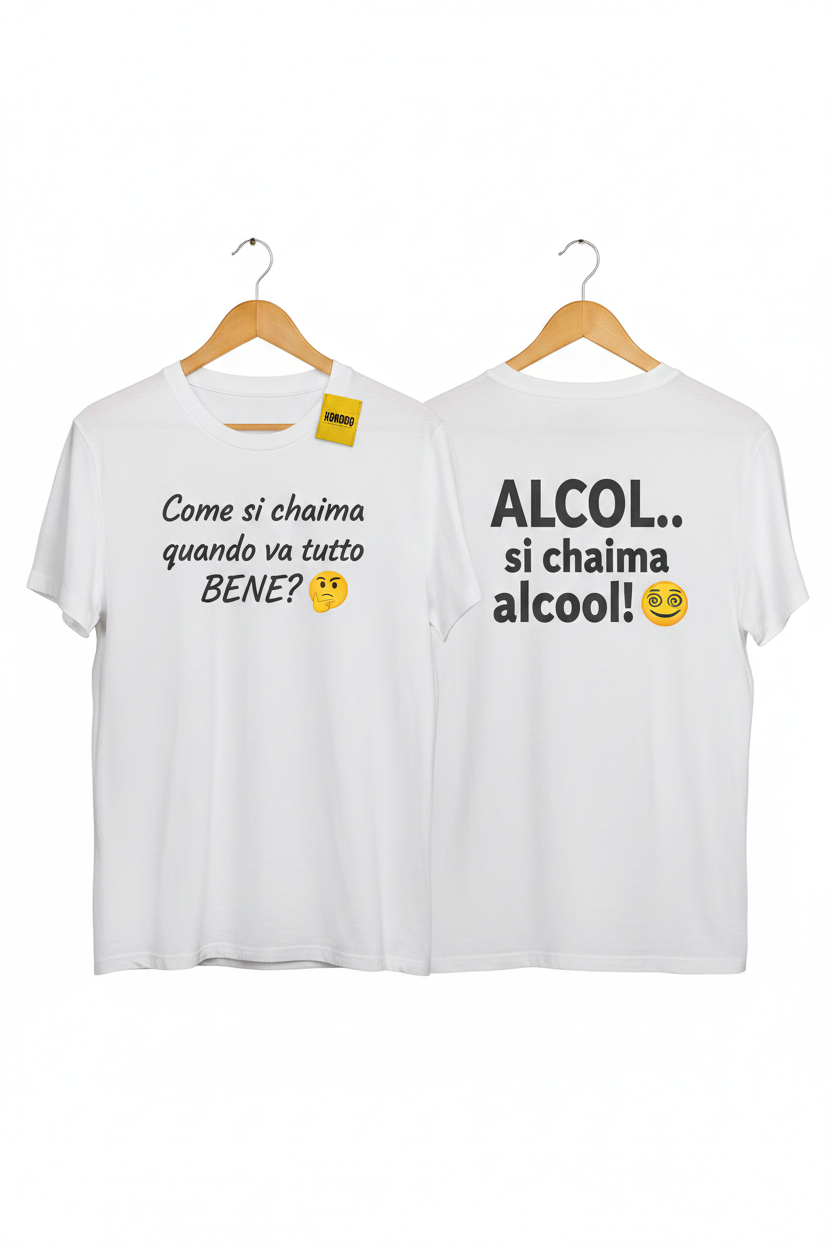 KOKOBO T-Shirt Alcol Regular Fit su sfondo bianco