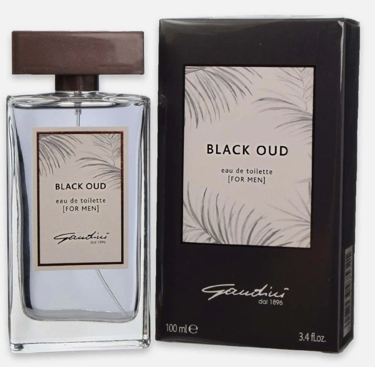Gandini Black Oud Eau de Toilette For Men 100ml Profumo Uomo
