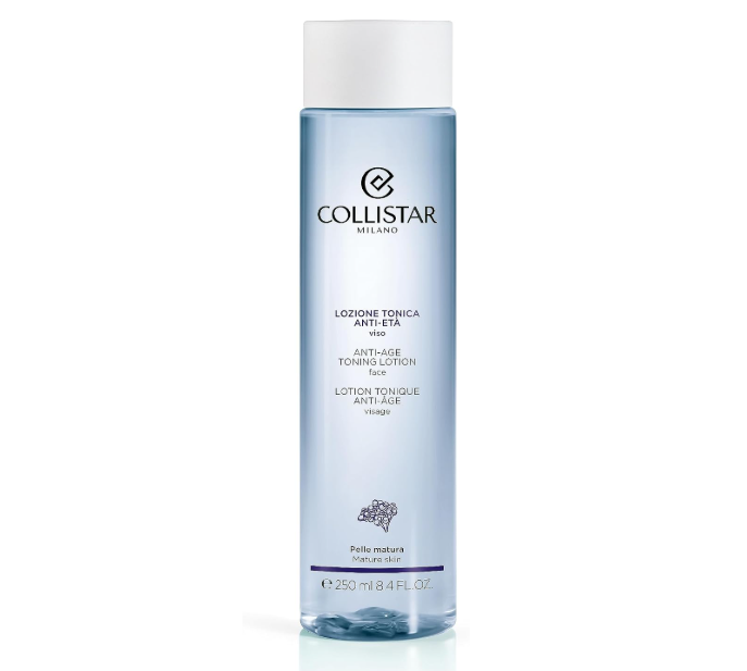 Collistar Lozione Tonica Anti-Età 250ml - flacone azzurro trasparente per pelle matura