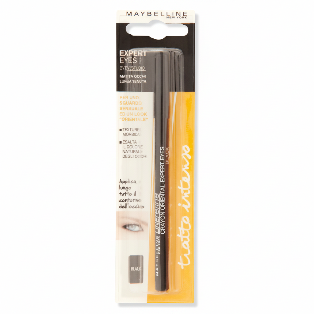 Maybelline Expert Eyes by Eye Studio Liner Nero – Matita Occhi su sfondo bianco