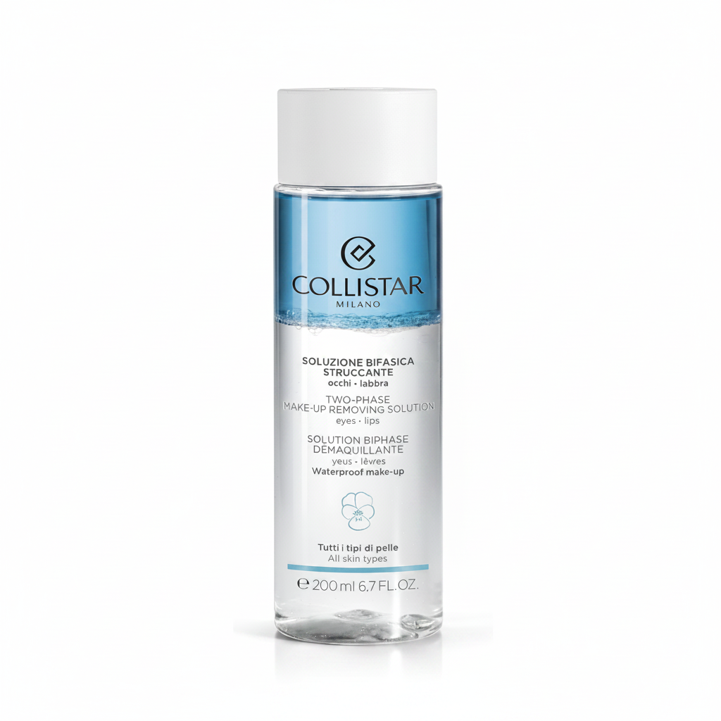 Collistar Soluzione Bifasica Struccante Occhi Labbra 200ml su sfondo bianco