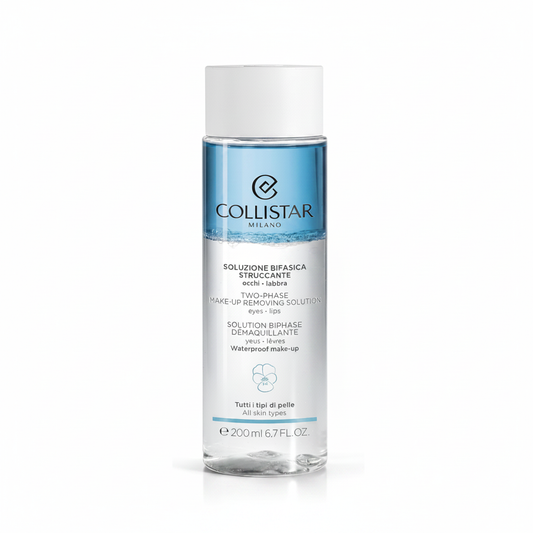 Collistar Soluzione Bifasica Struccante Occhi Labbra 200ml su sfondo bianco