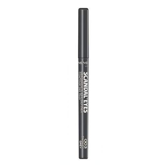 Rimmel Scandal Eyes Exaggerate Eye Definer 003 Grey su sfondo bianco